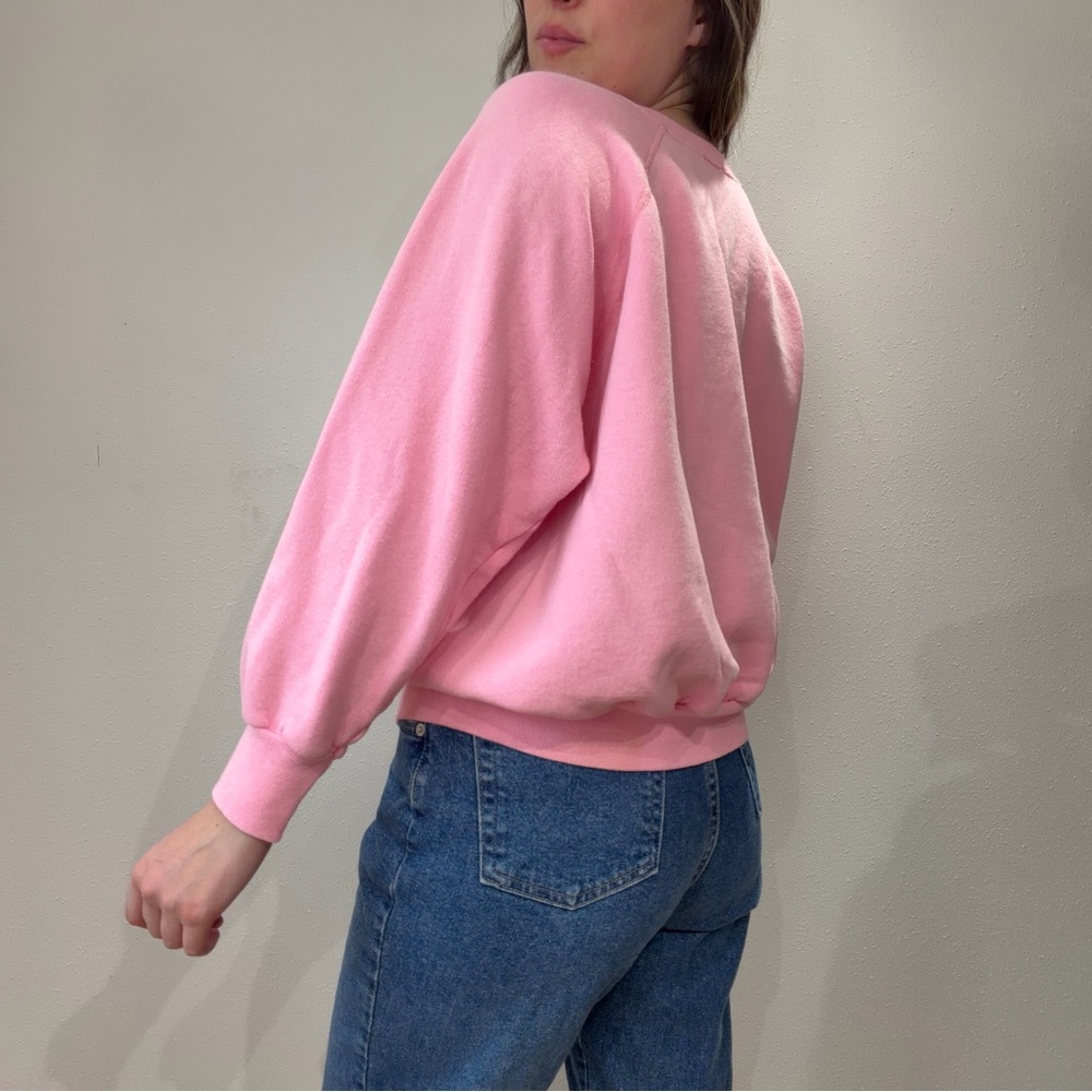 Vintage Pink Patchwork Sweatshirt - image 5